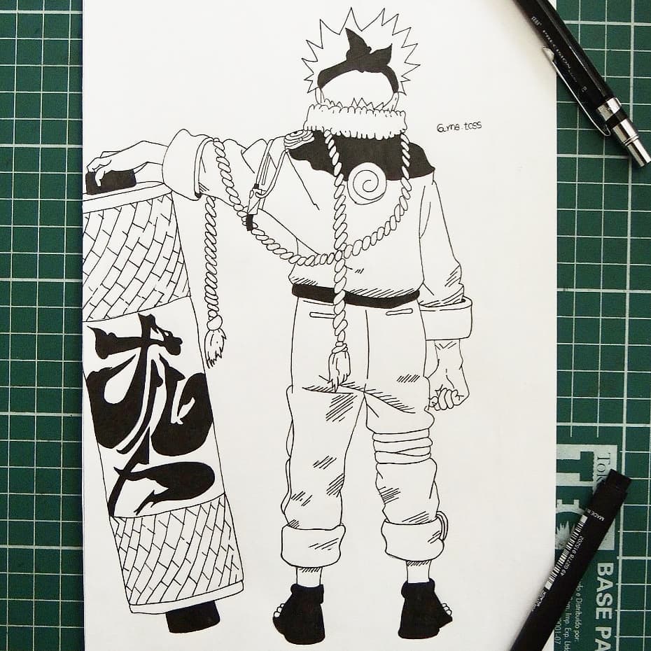 Naruto pergaminho